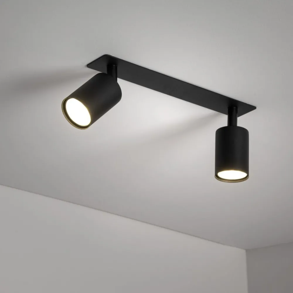 Lampa sufitowa podtynkowa Spot NEX czarna 2xGU10 * TK Lighting Hot