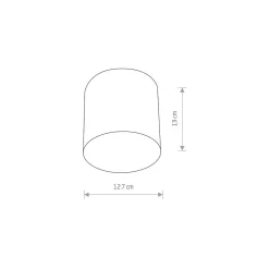Lampa Sufitowa POINT PLEXI Czarny 1xGU10 * Nowodvorski Best