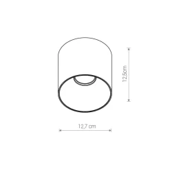 Lampa sufitowa POINT TONE biały/srebrny * Nowodvorski Online