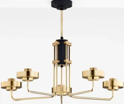 Lampa sufitowa RAMIREZ złota 5xE27 * Jupiter Outlet