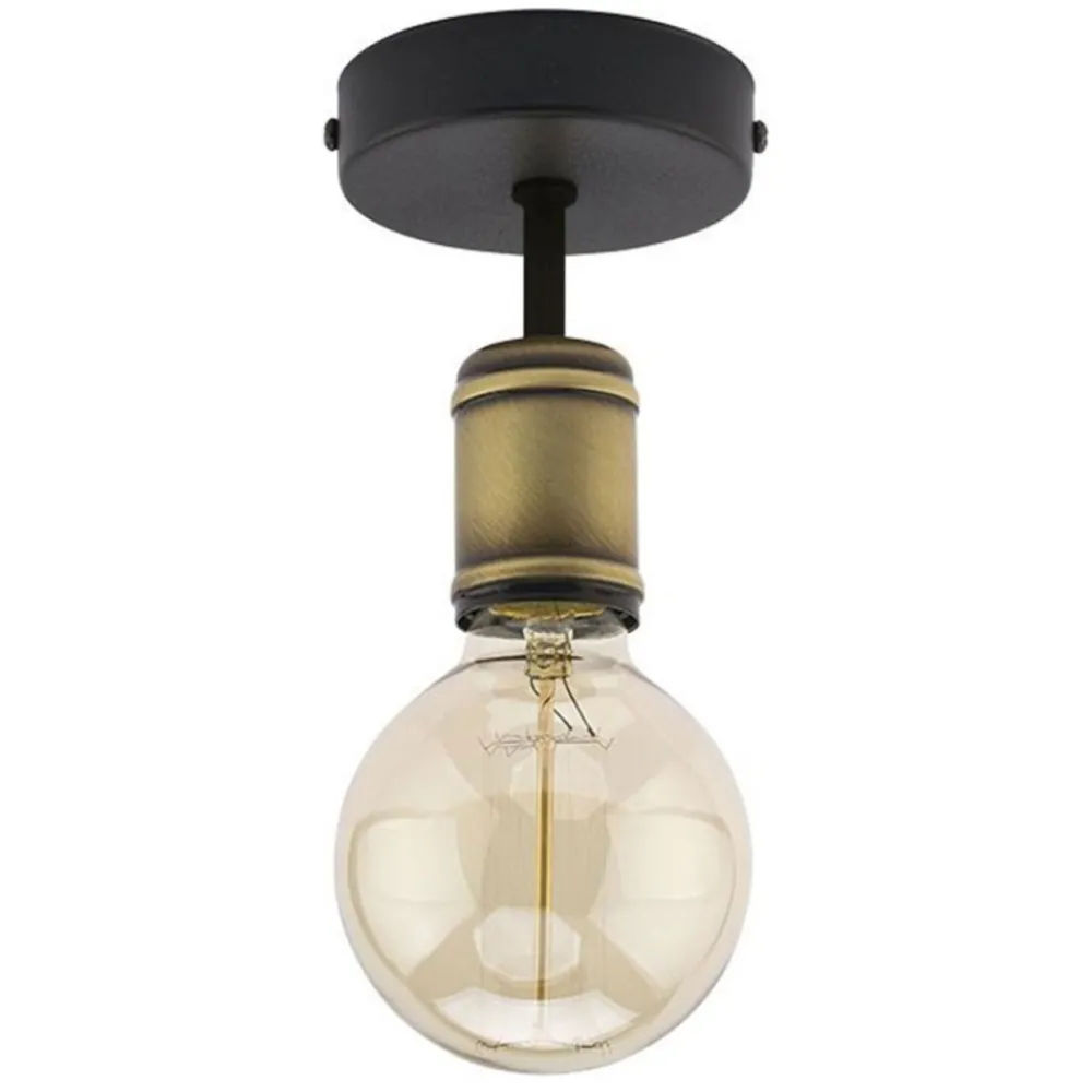 Lampa sufitowa RETRO czarna/patyna 1xE27 * TK Lighting Hot