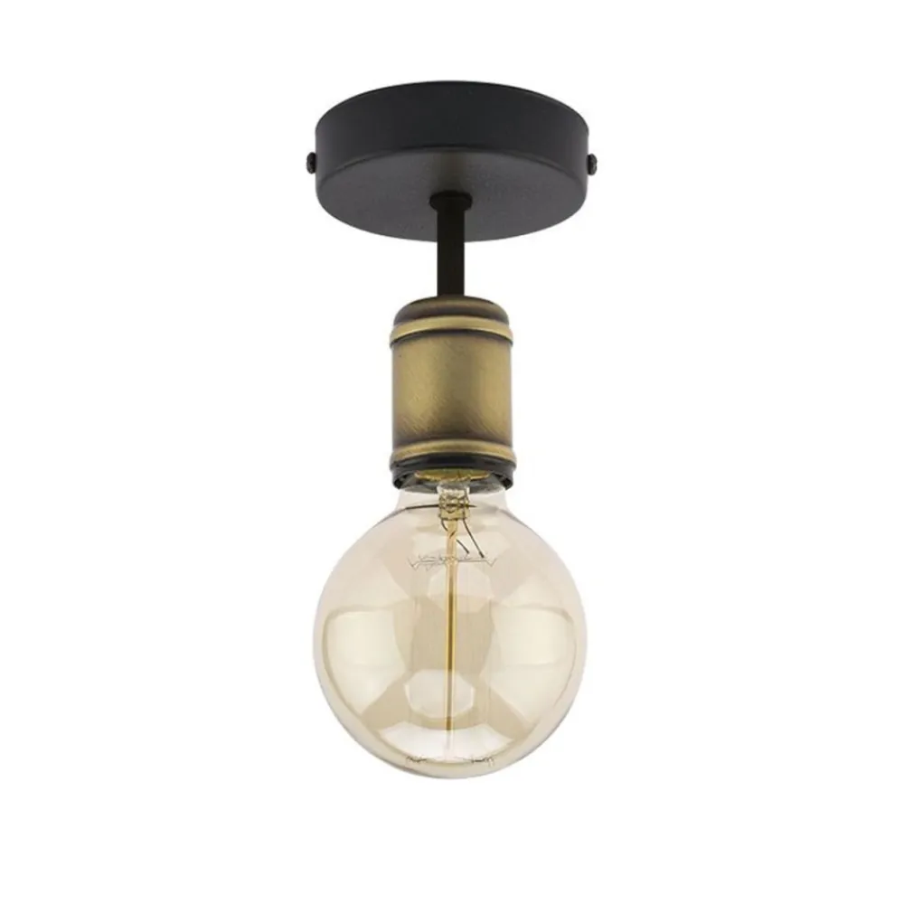 Lampa sufitowa RETRO czarna/patyna 1xE27 * TK Lighting Hot
