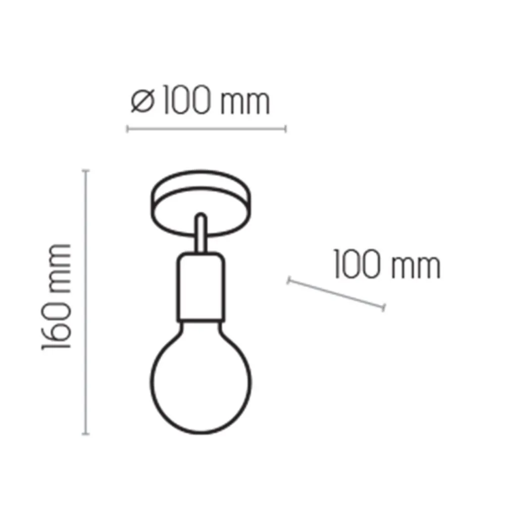 Lampa sufitowa RETRO czarna/patyna 1xE27 * TK Lighting Hot