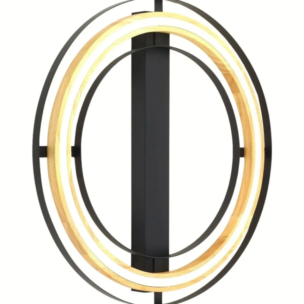 Lampa sufitowa RIL biała czarna dąb 1xLED 25W * TK Lighting Discount