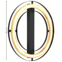 Lampa sufitowa RIL biała czarna dąb 1xLED 25W * TK Lighting Discount