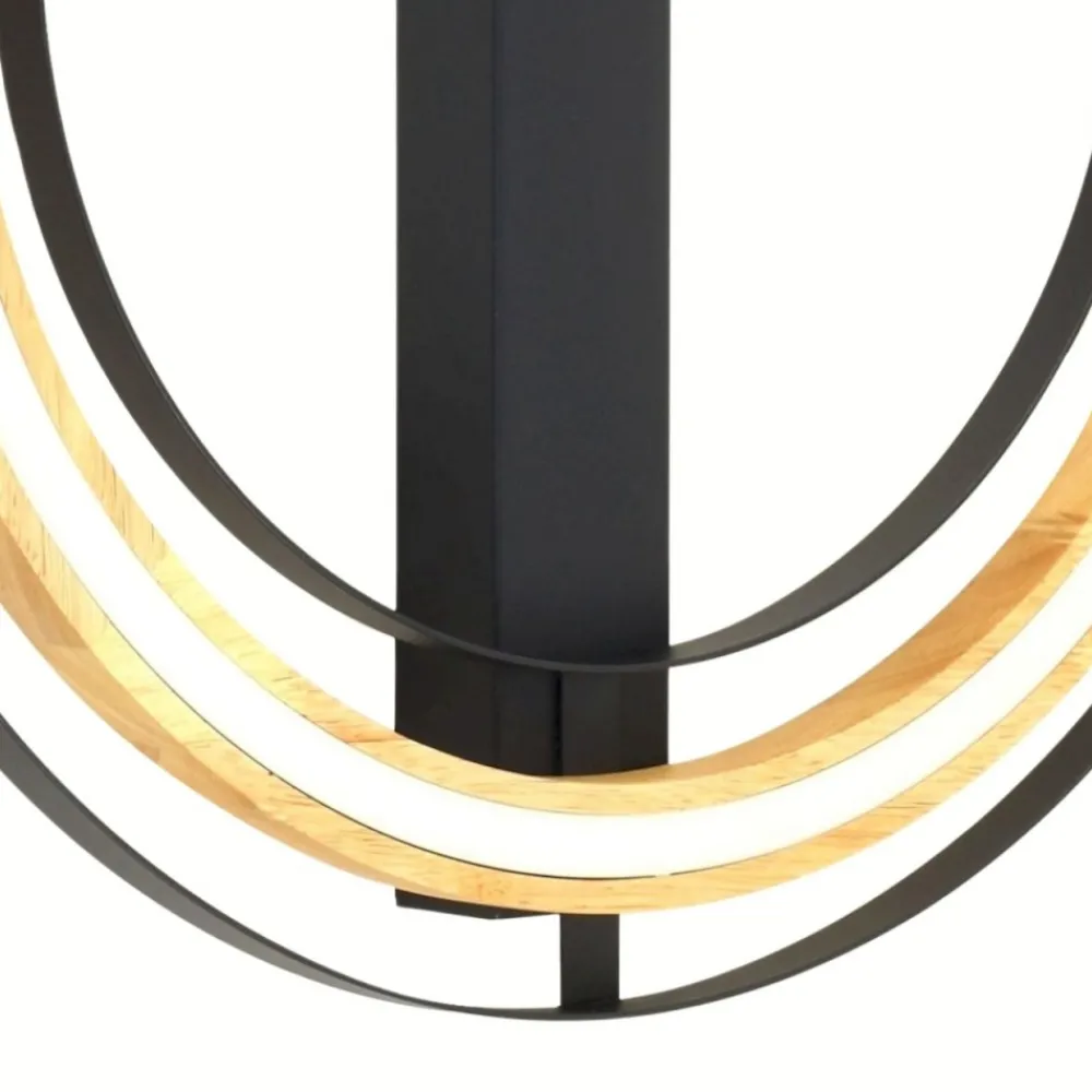 Lampa sufitowa RIL biała czarna dąb 1xLED 25W * TK Lighting Discount