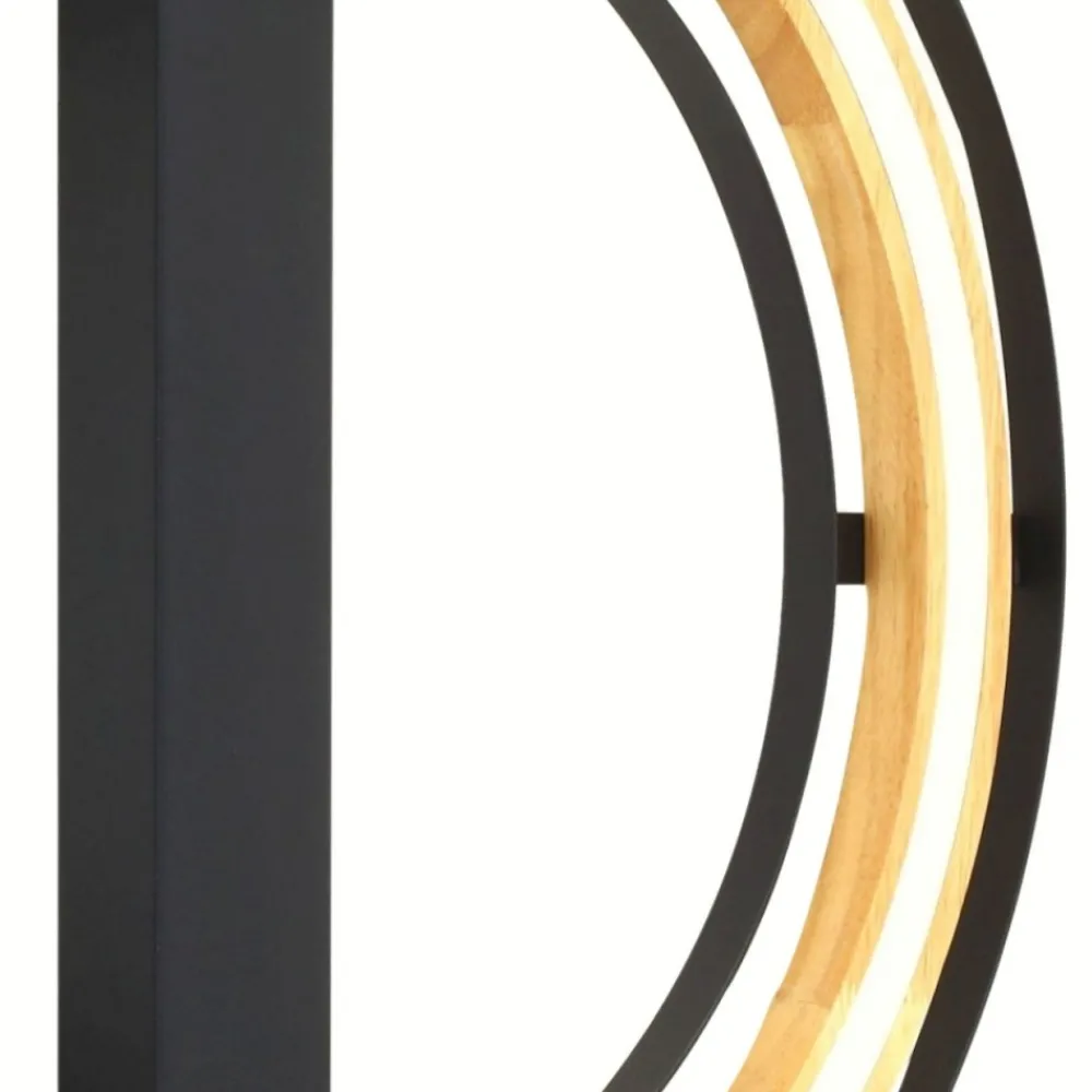 Lampa sufitowa RIL biała czarna dąb 1xLED 25W * TK Lighting Discount
