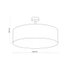 Lampa Sufitowa RONDO LINEN 4xE27 60cm * TK Lighting Best