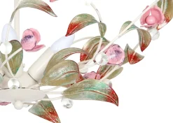 Lampa Sufitowa ROSE Biały Kremowy 5xE14 * Luminex