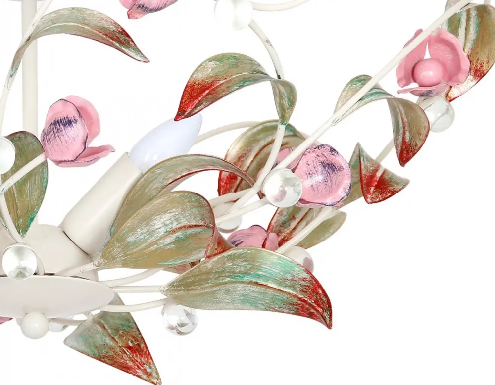 Lampa Sufitowa ROSE Biały Kremowy 3xE14 * Luminex Outlet