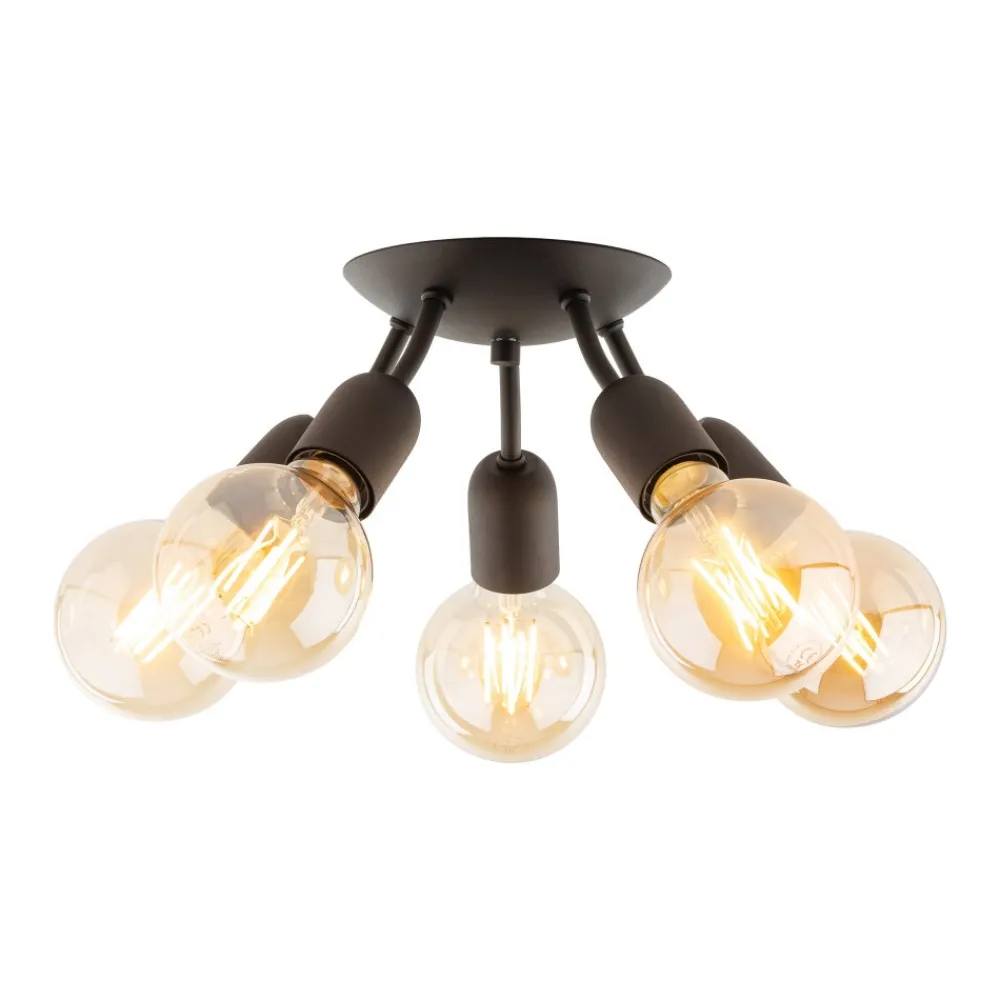 Lampa Sufitowa RUBIO Czarny Loft 5xE27 * TK Lighting Hot