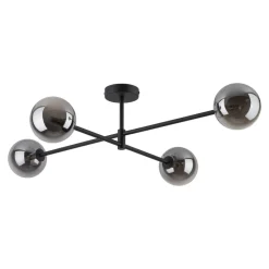 Lampa Sufitowa SARIUS Czarny Szklane Klosze 4xG9 * TK Lighting Discount