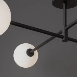 Lampa Sufitowa SARIUS Czarny Szklane Klosze 4xG9 * TK Lighting New