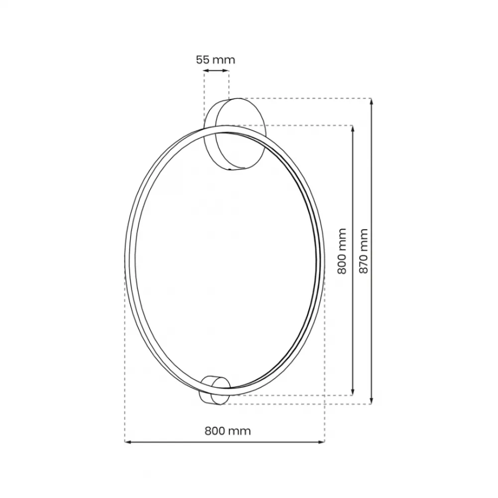 Lampa Sufitowa SATURNO Czarny 46W LED 80cm * Eko-light Clearance
