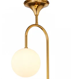 Lampa sufitowa SELEN Złoty Biały Szklane Klosze 2xG9 * Jupiter Sale