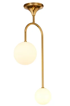 Lampa sufitowa SELEN Złoty Biały Szklane Klosze 2xG9 * Jupiter Sale