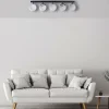 Lampa Sufitowa SFERA Czarny Srebrny Szklany Klosz 5xE14 * Eko-light Hot