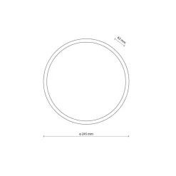 Lampa sufitowa SFERIS czarna 1xLED IP 54 * TK Lighting Sale