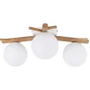Lampa Sufitowa SHERON Brązowy Biały Szklane Klosze 3xG9 * TK Lighting Discount