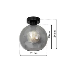 Lampa sufitowa SOFIA SMOKED 1xE27 * Eko-light Online