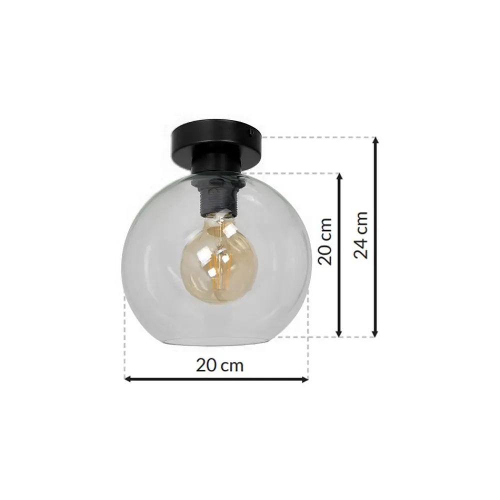 Lampa sufitowa SOFIA transparentny 1xE27 * Eko-light Clearance