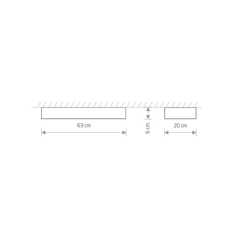 Lampa Sufitowa SOFT Biały 2xT8 11W 3000K 63cm * Nowodvorski Discount