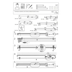 Lampa Sufitowa SOFT Biały 1xT8 22W LED 3000K 125cm * Nowodvorski Online