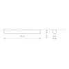Lampa Sufitowa SOFT Grafitowy 1xT8 16W LED 3000K 95cm * Nowodvorski New