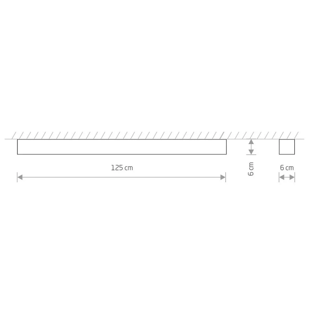 Lampa Sufitowa SOFT Grafitowy 1xT8 22W LED 3000K 125cm * Nowodvorski Best