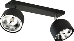 Lampa Sufitowa Spot ALTEA Czarny 2xGU10 AR111 * TK Lighting