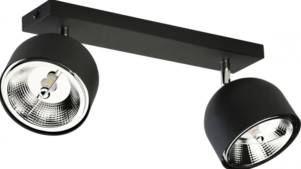 Lampa Sufitowa Spot ALTEA Czarny 2xGU10 AR111 * TK Lighting