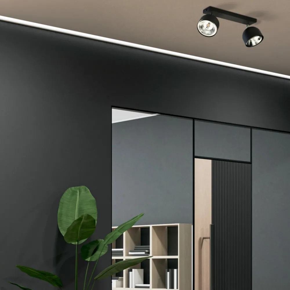 Lampa Sufitowa Spot ALTEA Czarny 2xGU10 AR111 * TK Lighting