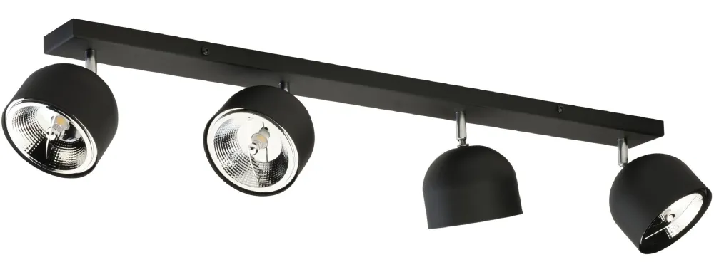 Lampa Sufitowa Spot ALTEA Czarny 4xGU10 AR111 * TK Lighting Best