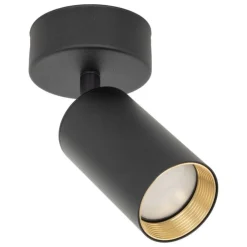 Lampa sufitowa Spot AMIS czarna 1xGU10 regulowana * TK Lighting Hot