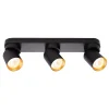 Lampa Sufitowa Spot ANDY Czarny Złoty 3xGU10 39cm * Eko-light Hot