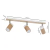 Lampa Sufitowa Spot BARON Biały Brązowy 3xGU10 * Eko-light Clearance