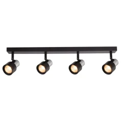 Lampa Sufitowa Spot CINO Czarny Srebrny 4xGU10 * Eko-light New
