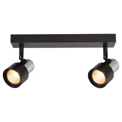 Lampa Sufitowa Spot CINO Czarny Srebrny 2xGU10 * Eko-light Clearance