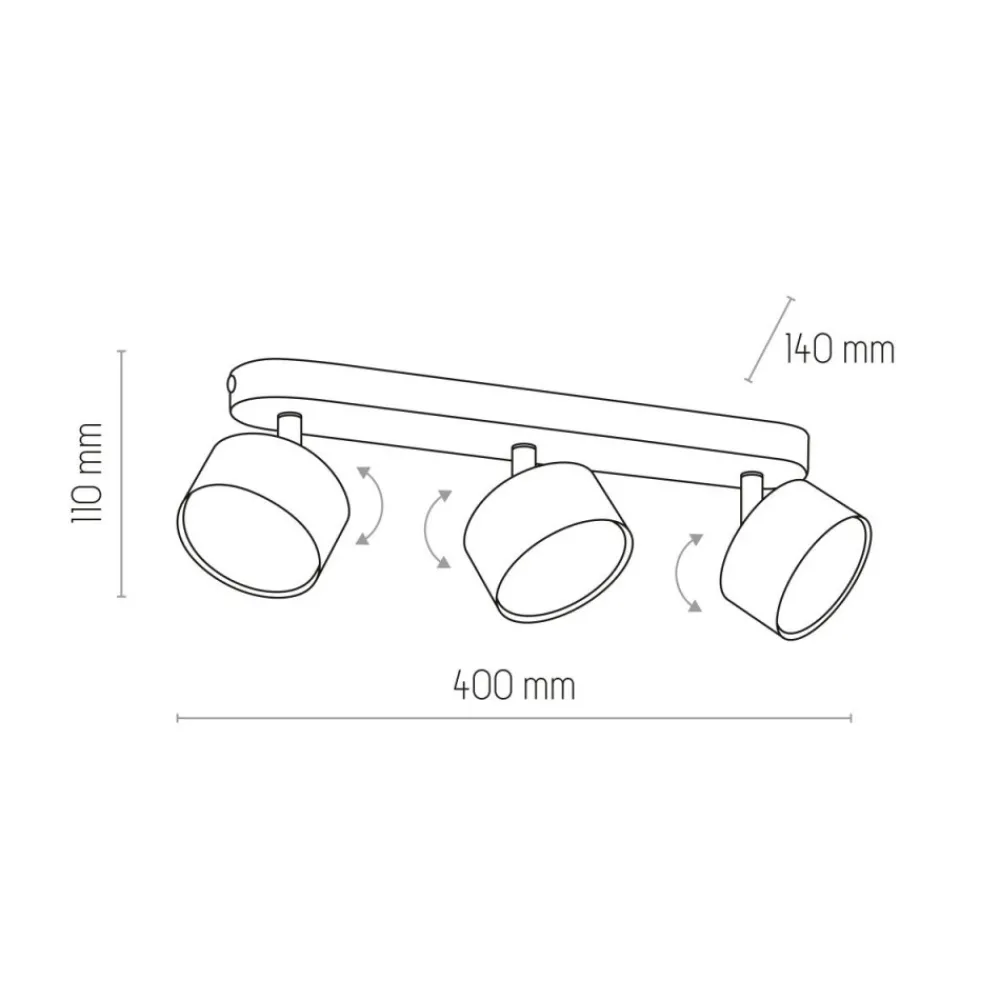 Lampa sufitowa Spot CLARK biała 3xGX53 * TK Lighting Online