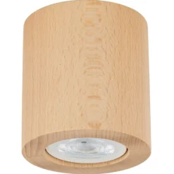 Lampa sufitowa Spot EVE WOOD buk 1xGU10 * TK Lighting Sale