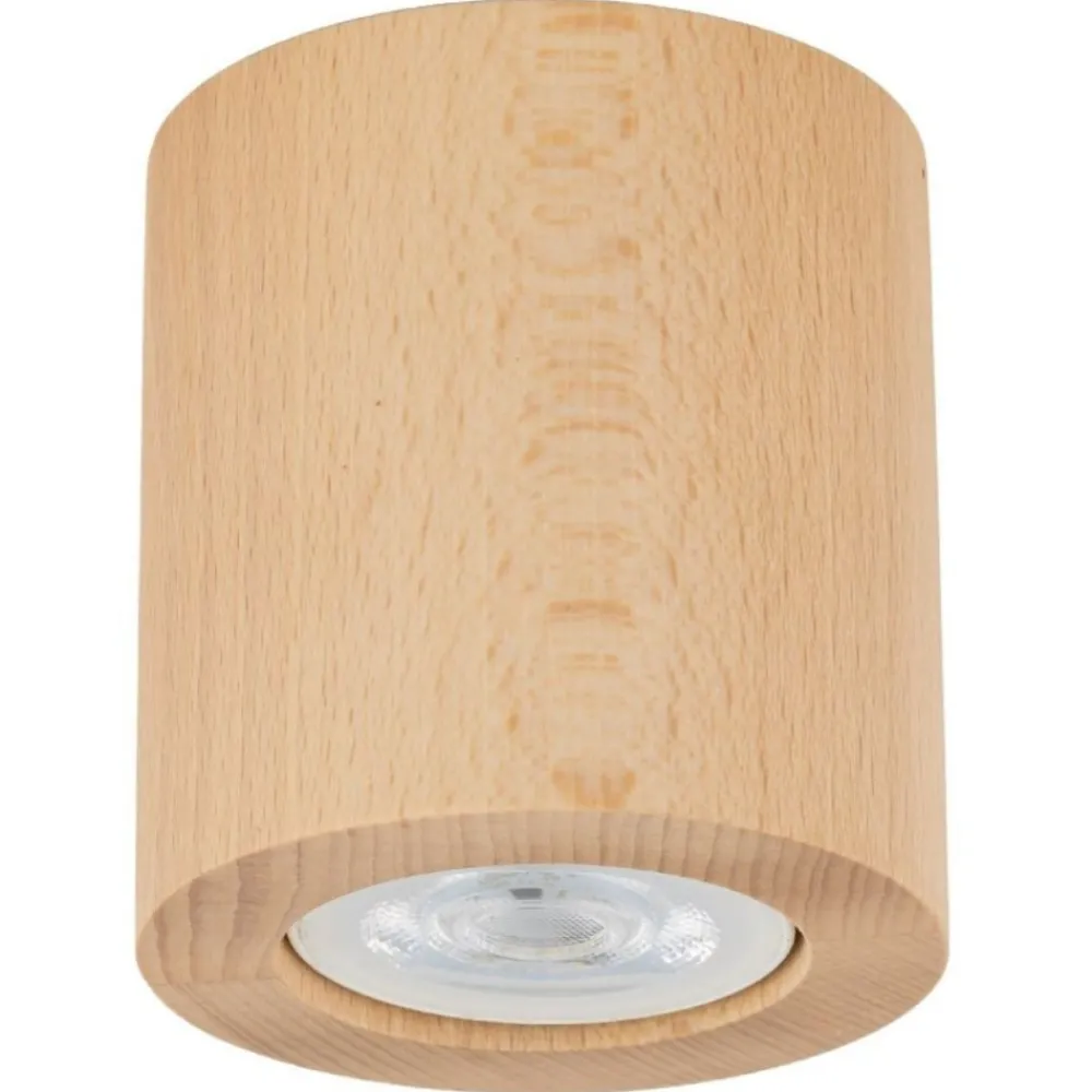 Lampa sufitowa Spot EVE WOOD buk 1xGU10 * TK Lighting Sale