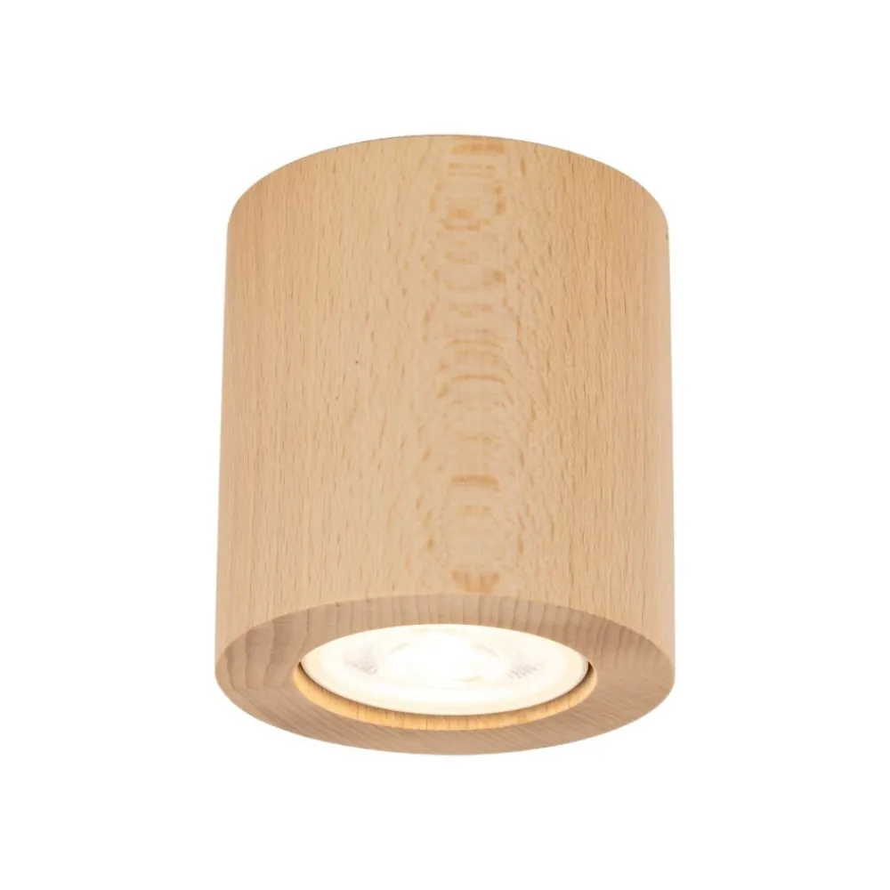 Lampa sufitowa Spot EVE WOOD buk 1xGU10 * TK Lighting Sale