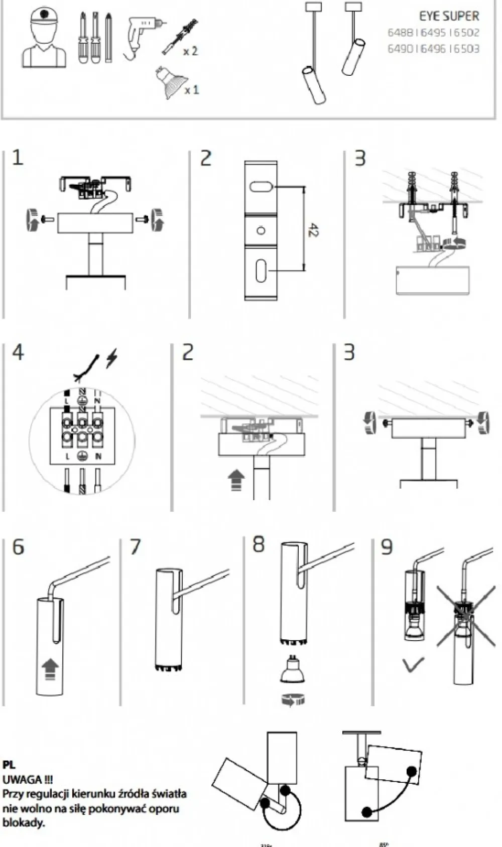 Lampa Sufitowa Spot EYE SUPER A Biały 1xGU10 * Nowodvorski Discount