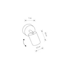 Lampa Sufitowa Spot EYE Szary 1xGU10 * Nowodvorski Hot
