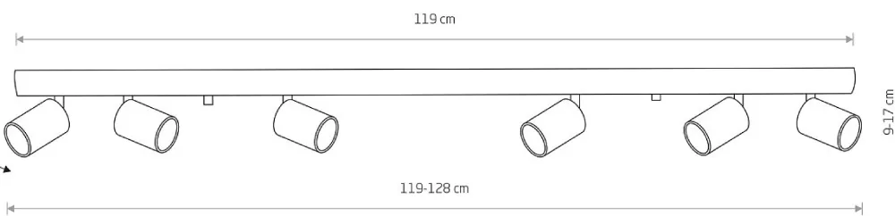 Lampa Sufitowa Spot EYE Złoty 6xGU10 * Nowodvorski Online