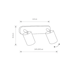 Lampa Sufitowa Spot EYE Złoty 2xGU10 * Nowodvorski Online