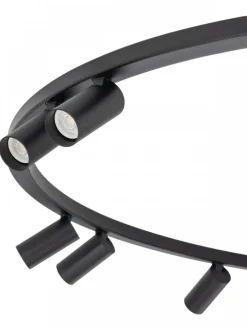 Lampa sufitowa Spot FOURTY ROUND czarna 9xGU10 * Nowodvorski Sale