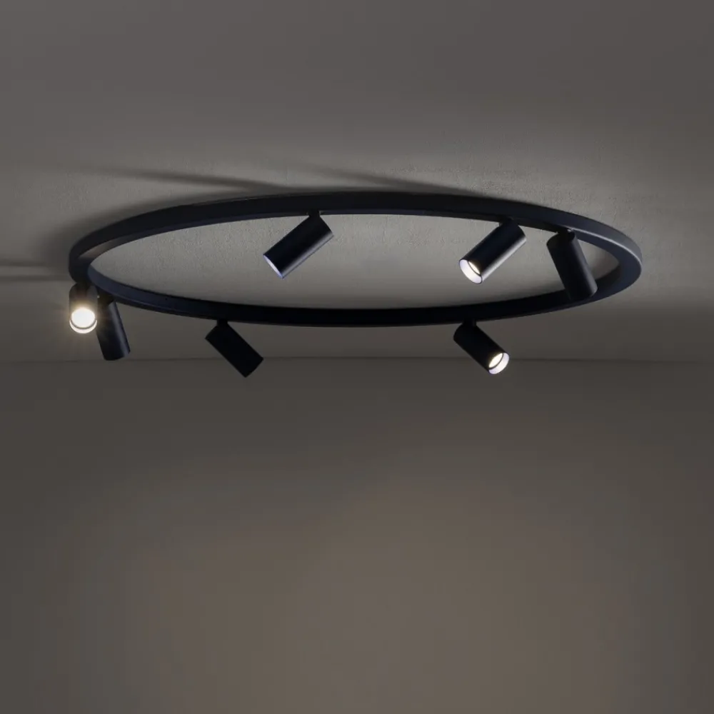 Lampa sufitowa Spot FOURTY ROUND granatowa 7xGU10 * Nowodvorski New