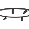 Lampa sufitowa Spot FOURTY ROUND czarna 7xGU10 * Nowodvorski Online