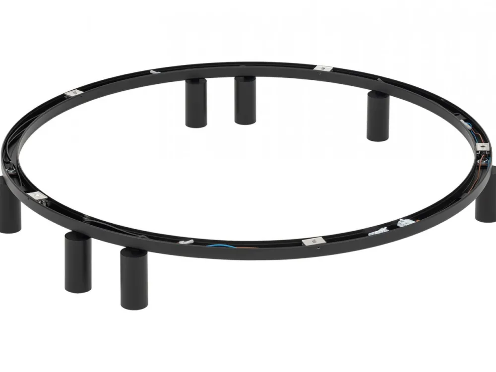 Lampa sufitowa Spot FOURTY ROUND czarna 7xGU10 * Nowodvorski Online